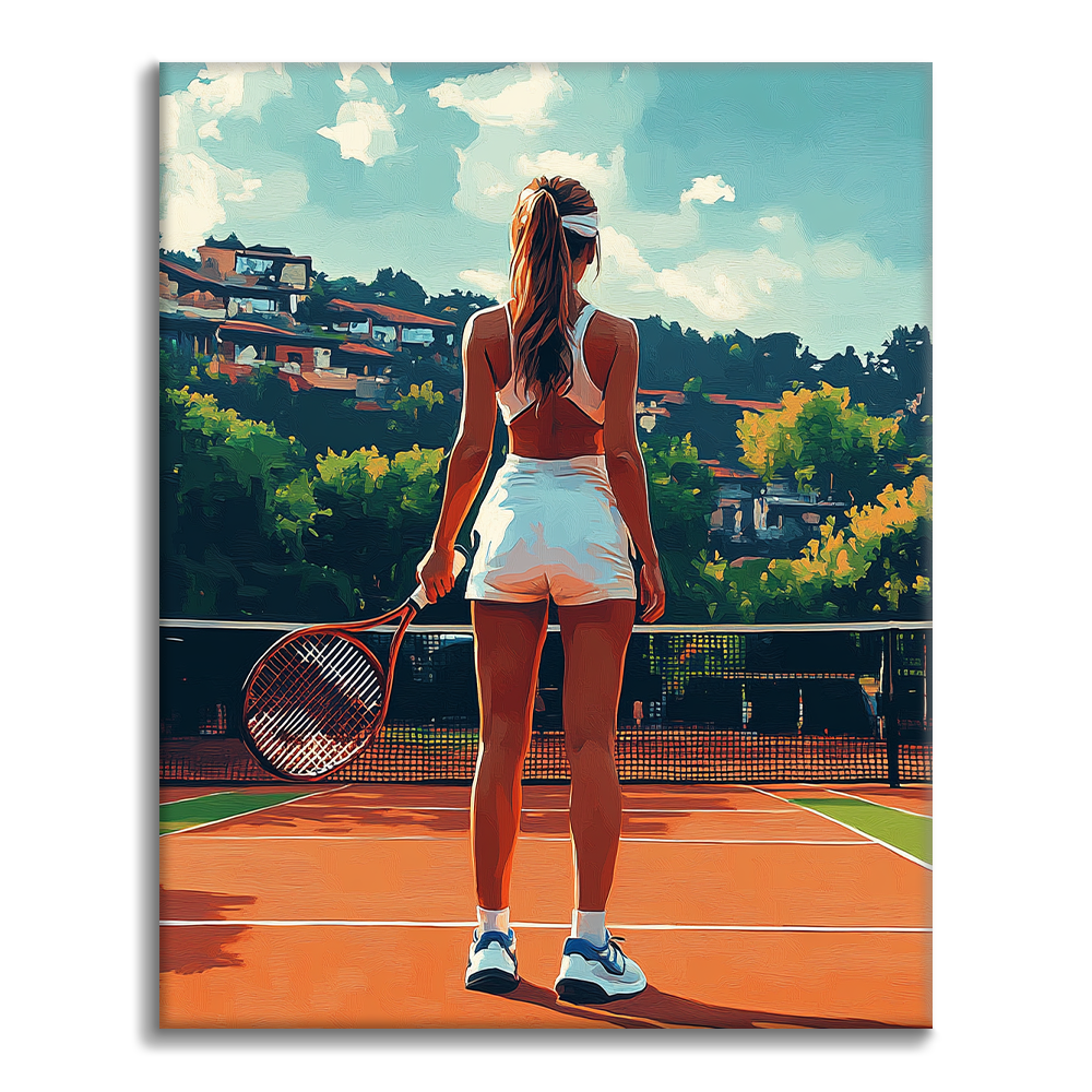 Tennis – Malen nach Zahlen