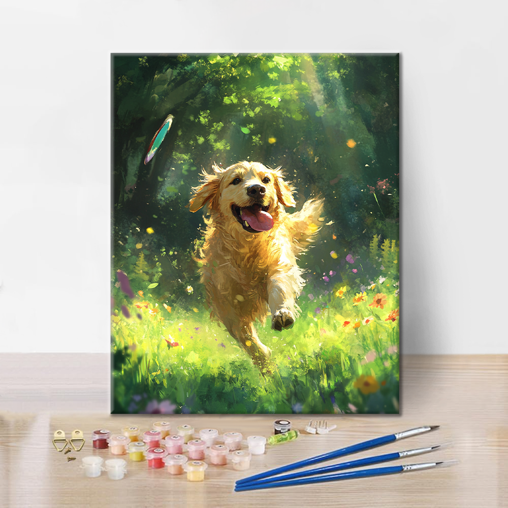 Golden Retriever – Malen nach Zahlen