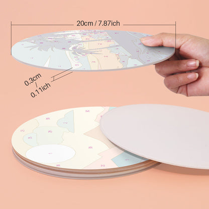 Tischsets mit Landschaftsmotiven – Malen nach Zahlen